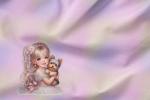 Vorbestellung * Sweet Girl with Terrier Eigenproduktion- Pastel
